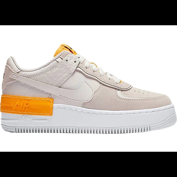 Nike Air Force 1 Shadow Vast Grey Laser Orange (W) - Picture 7 of 7